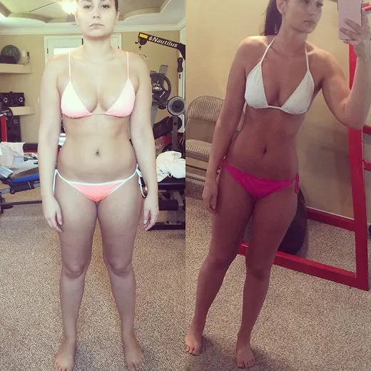 Before and after result