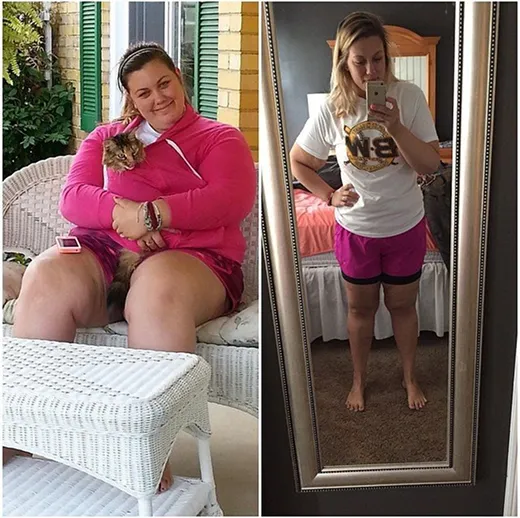 Before and after result