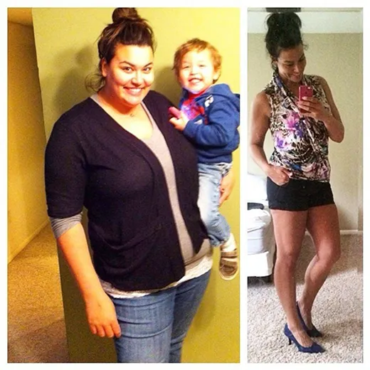Before and after result