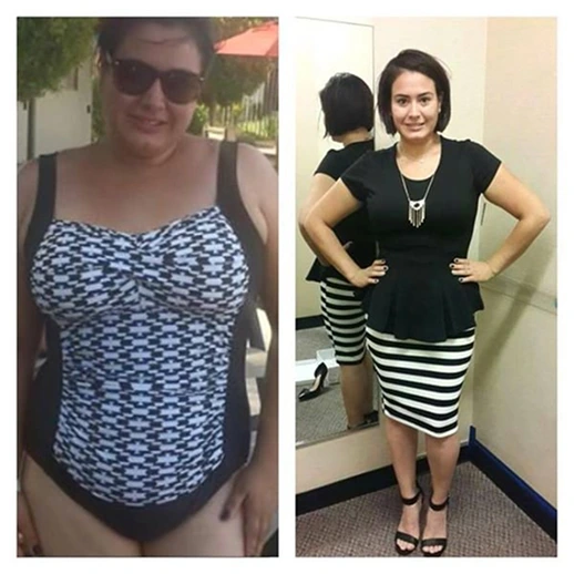 Before and after result